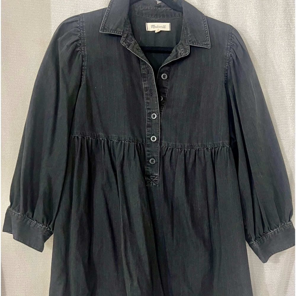 Madewell Black Denim Mini, Size Medium